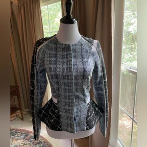 Jonathan Simkhai Blazer - White, Blue, Black, 2018 Vintage Evening Jacket Size 4